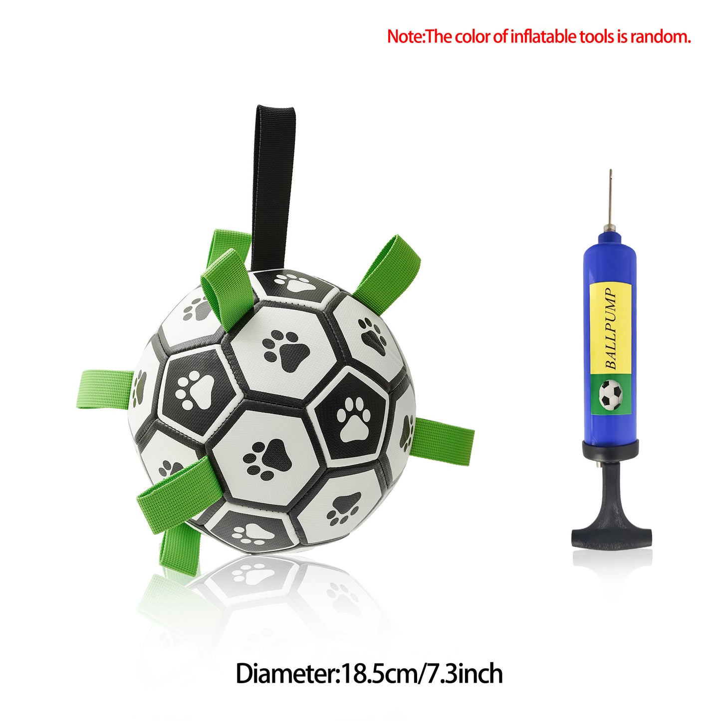 Interaktives Hunde-Fußballspielzeug, aufblasbarer Trainingsball für Hunde, Outdoor-Spielball für Border Collies und große Hunde, Haustierzubehör
