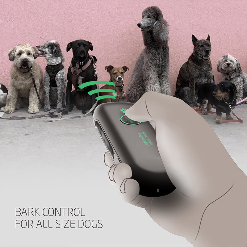 Ultrasonic Dog Bark Stopper – Portable Handheld Anti-Bark Trainer for Safe Dog Training