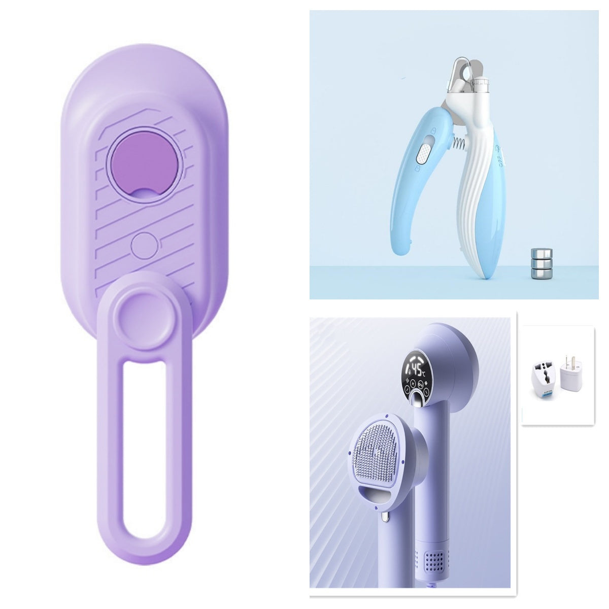 Pet Nail Clippers Dog Nail Clippers Cat Nail Clippers LED Electric Nail Grinder Pet Supplies LED Light Pet Nail Clippers