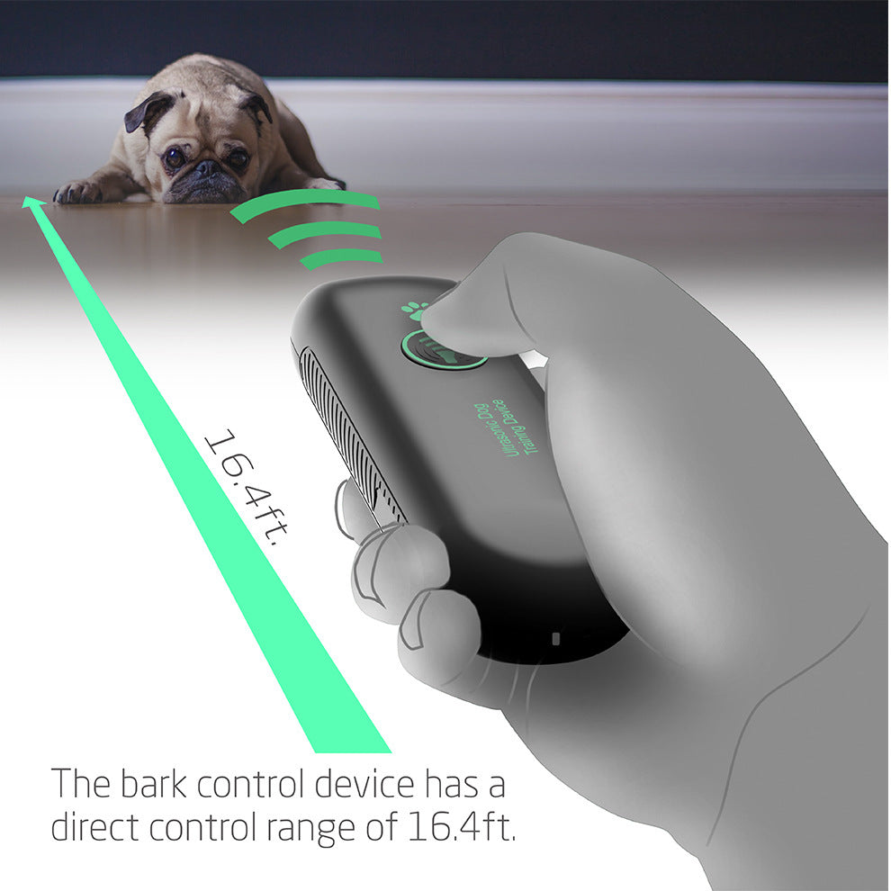 Ultrasonic Dog Bark Stopper – Portable Handheld Anti-Bark Trainer for Safe Dog Training
