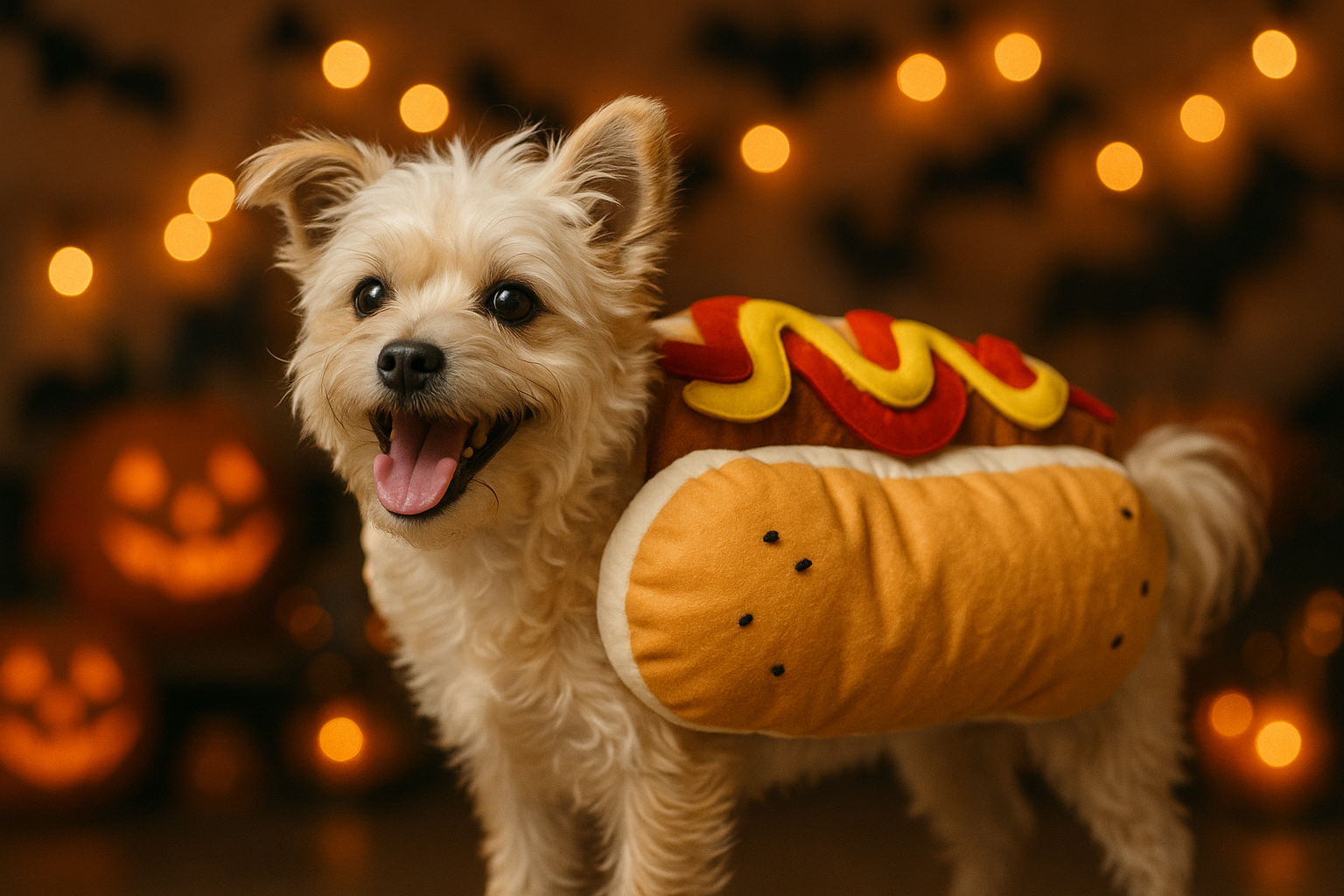 Funny Halloween Costumes For Dogs Puppy Pet Clothing Hot Dog Design Dog Clothes Pet Apparel Dressing Up Cat Party Costume Suit