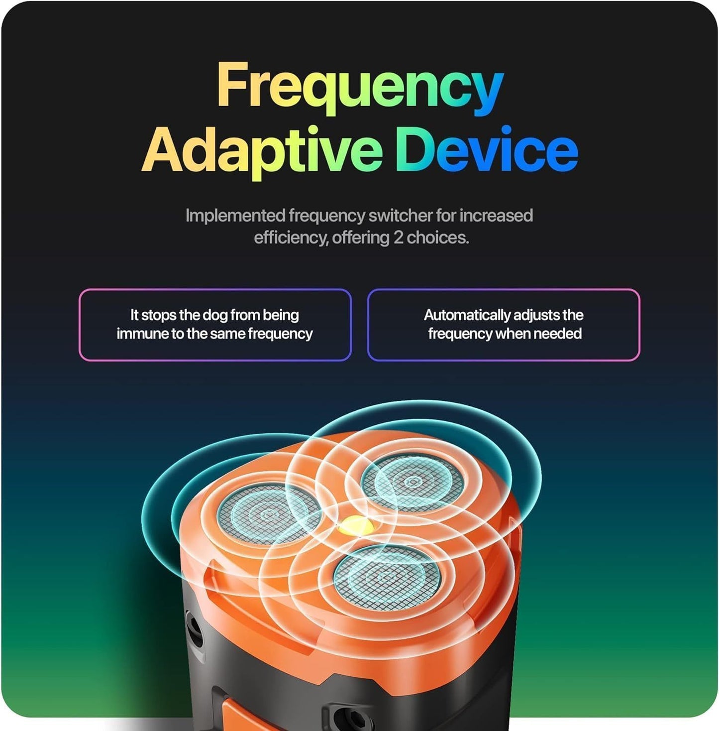 Ultrasonic Dog Bark Deterrent – Professional Anti-Bark Training Device with 50ft Range | Safe Dog Behavior Control Tool