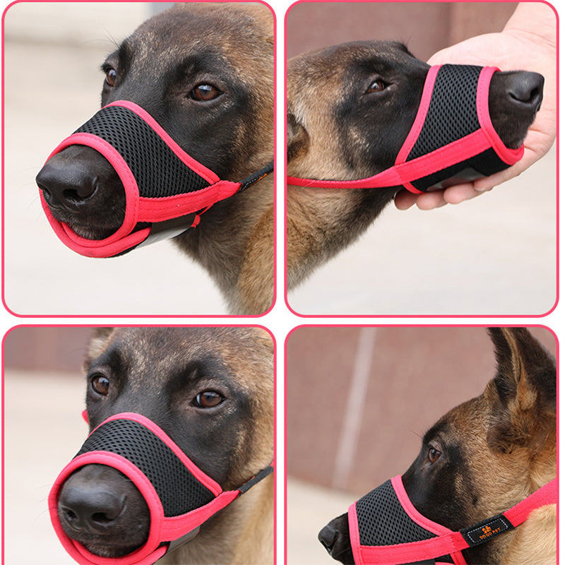 Soft Adjustable Dog Muzzle – Prevent Biting, Chewing & Barking