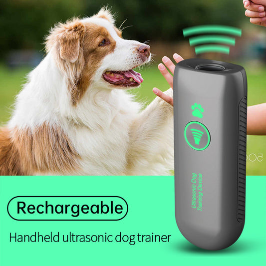 Ultrasonic Dog Bark Stopper – Portable Handheld Anti-Bark Trainer for Safe Dog Training