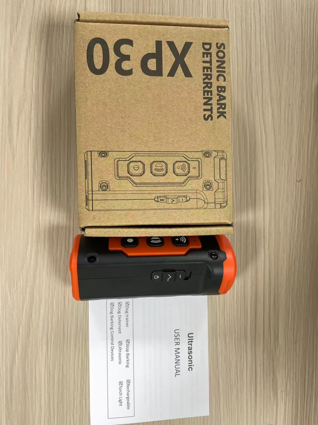 Ultrasonic Dog Bark Deterrent – Professional Anti-Bark Training Device with 50ft Range | Safe Dog Behavior Control Tool